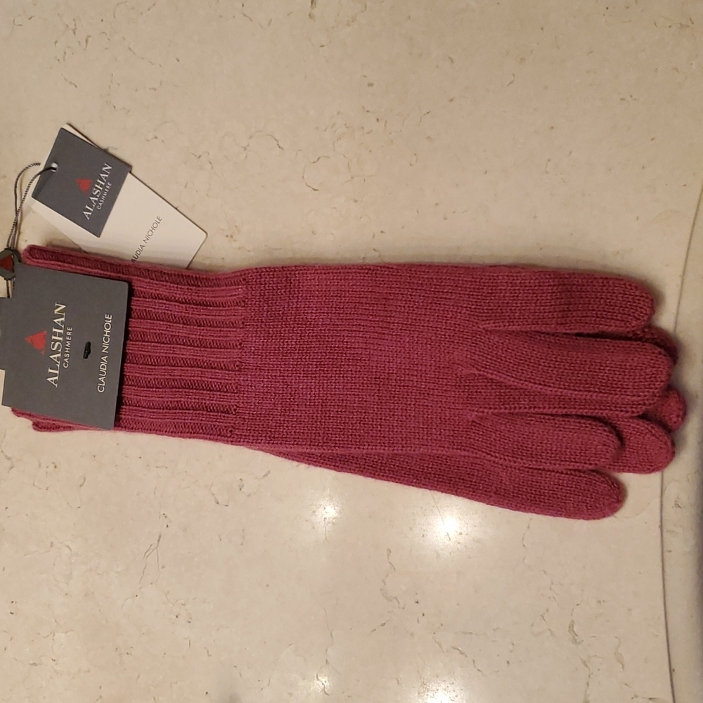 Alashan Cashmere Gloves (roseberry)